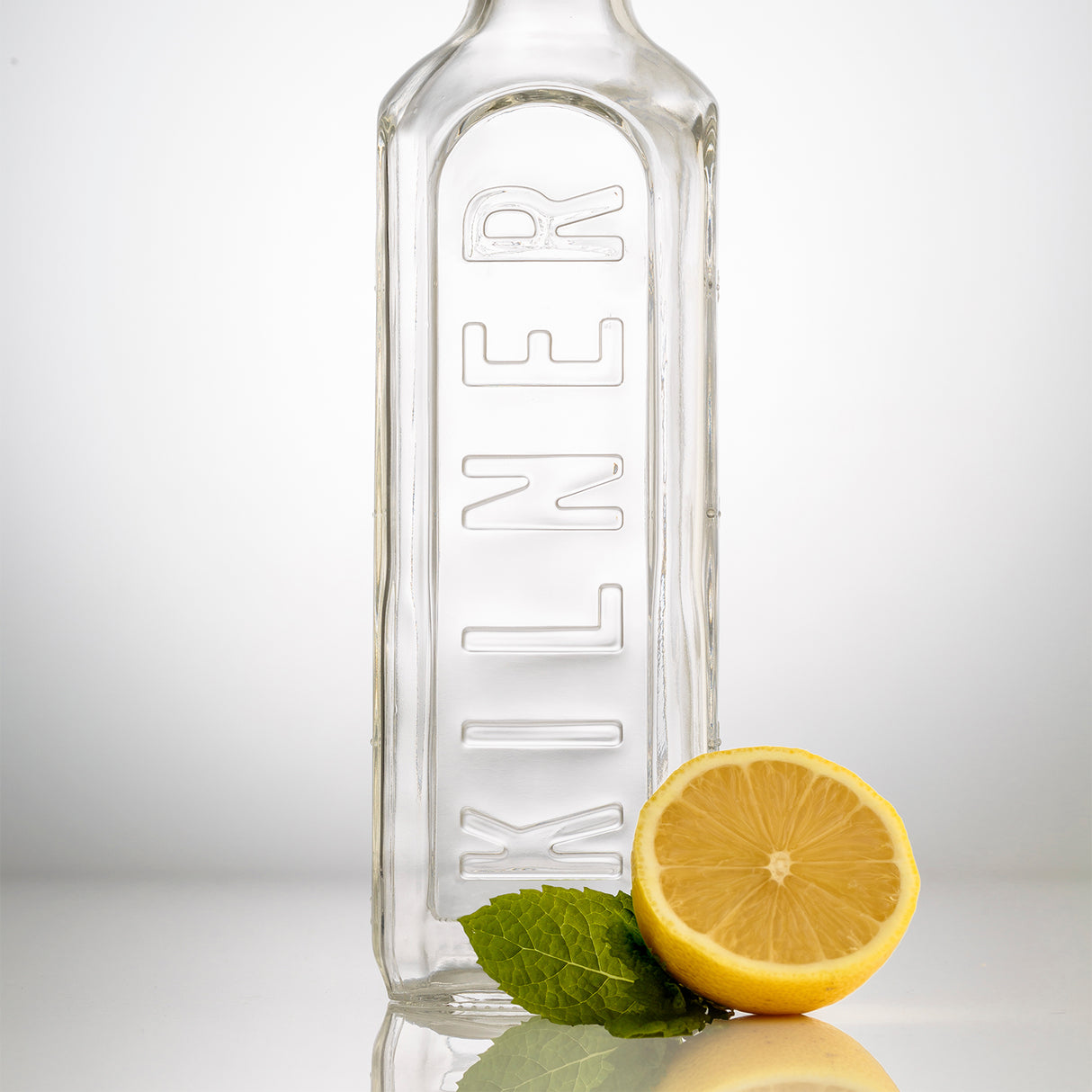 Glasflasche mit Bügelverschluß, eckig, 600 ml