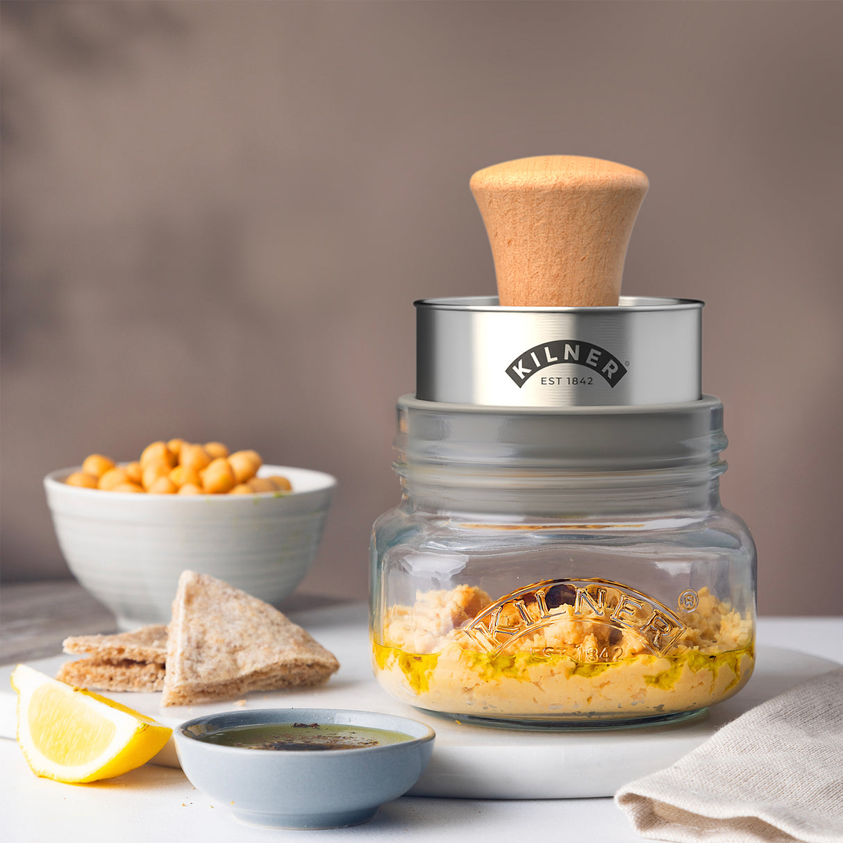 Guacamole-Set mit 0,5 Liter Glas
