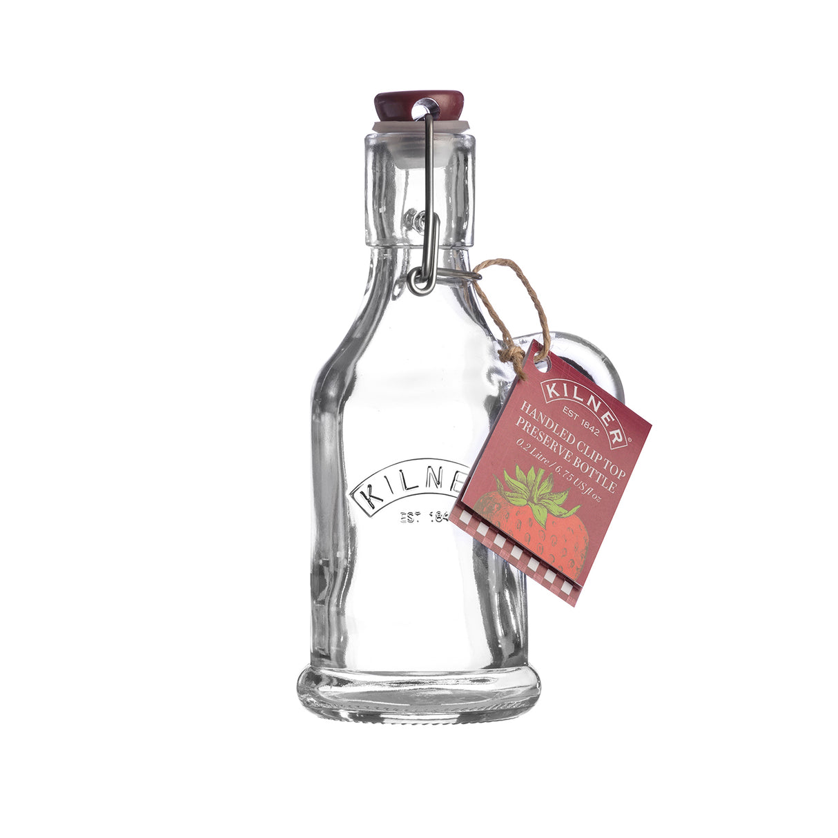 Einkochflasche mit Bügelverschluss und Henkel, 200 ml
