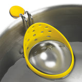 Edelstahl-Eier-Pochierer - gelb/weiß, 2er Set