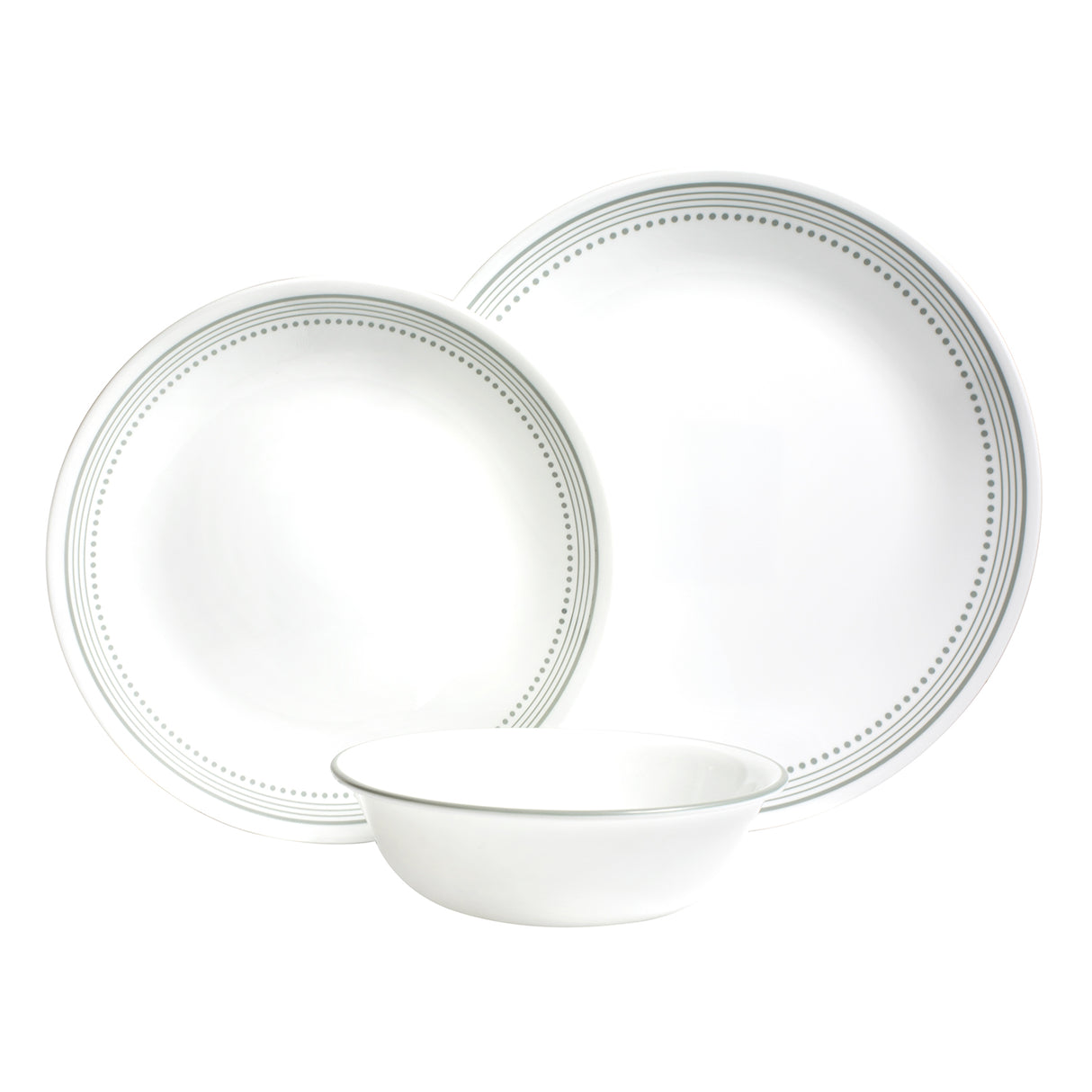 Mystic Gray Linen Weave Serviceset, 12-teilig