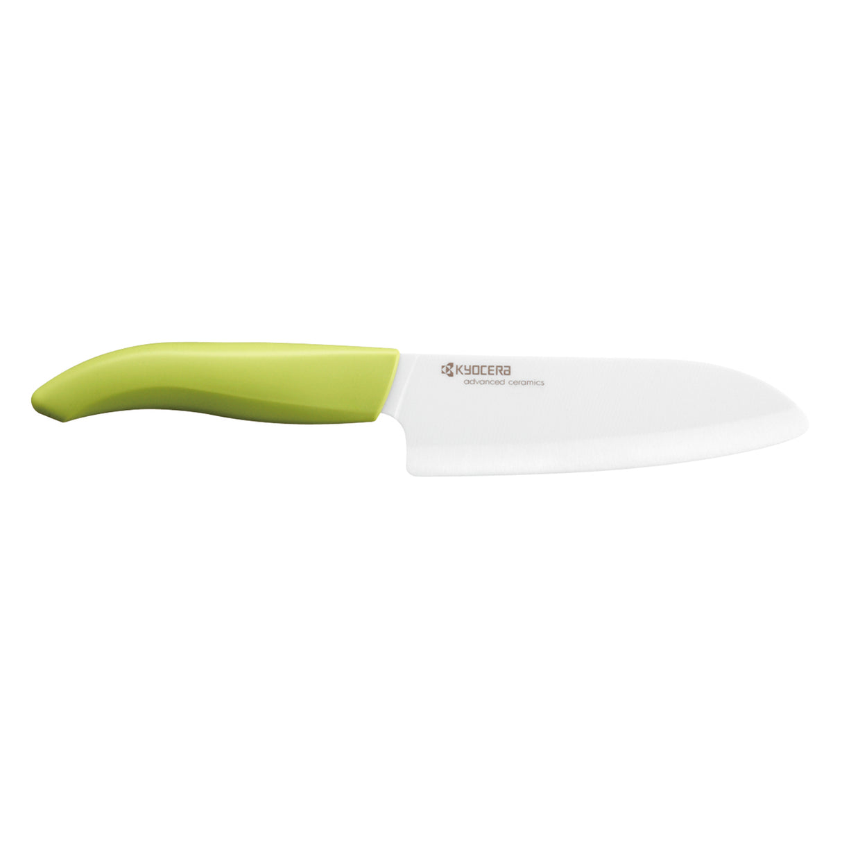 GEN Keramik-Santokumesser, grün, Klinge: 14 cm
