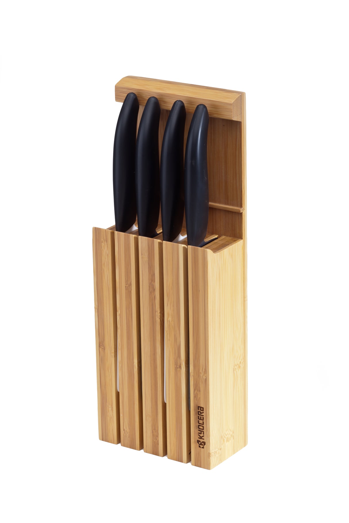 Bambus-Messerblock inklusive 4 Messer, Black Series