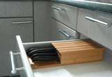 Bambus-Messerblock inklusive 4 Messer, White Series