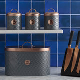 Henrik Copper Brotkasten, anthrazit / kupfer, 10 Liter