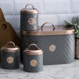 Henrik Copper Brotkasten, anthrazit / kupfer, 10 Liter
