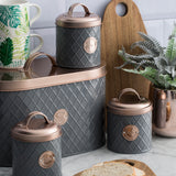 Henrik Copper Brotkasten, anthrazit / kupfer, 10 Liter