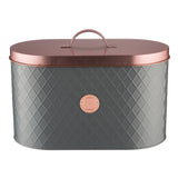 Henrik Copper Brotkasten, anthrazit / kupfer, 10 Liter