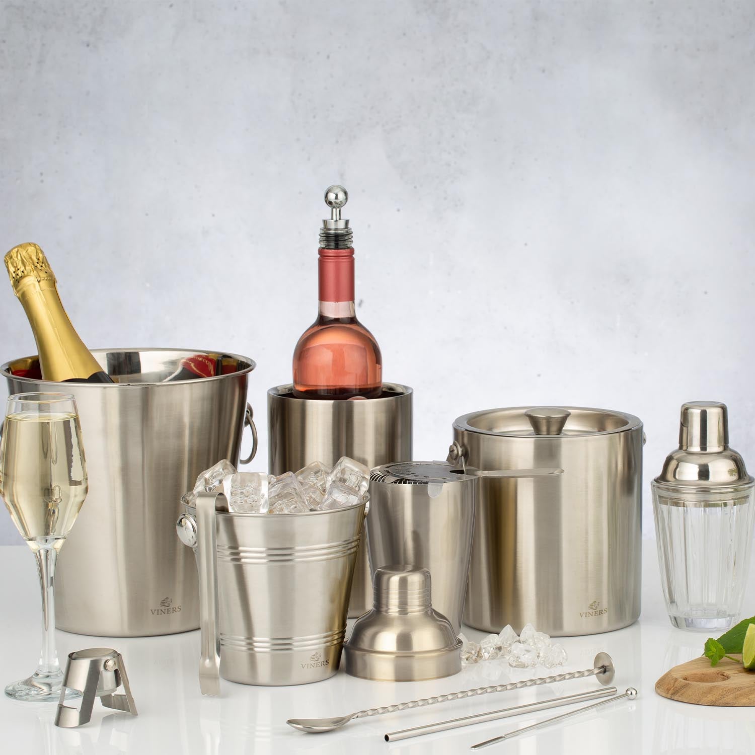 Eiskübel Silber 1 Liter