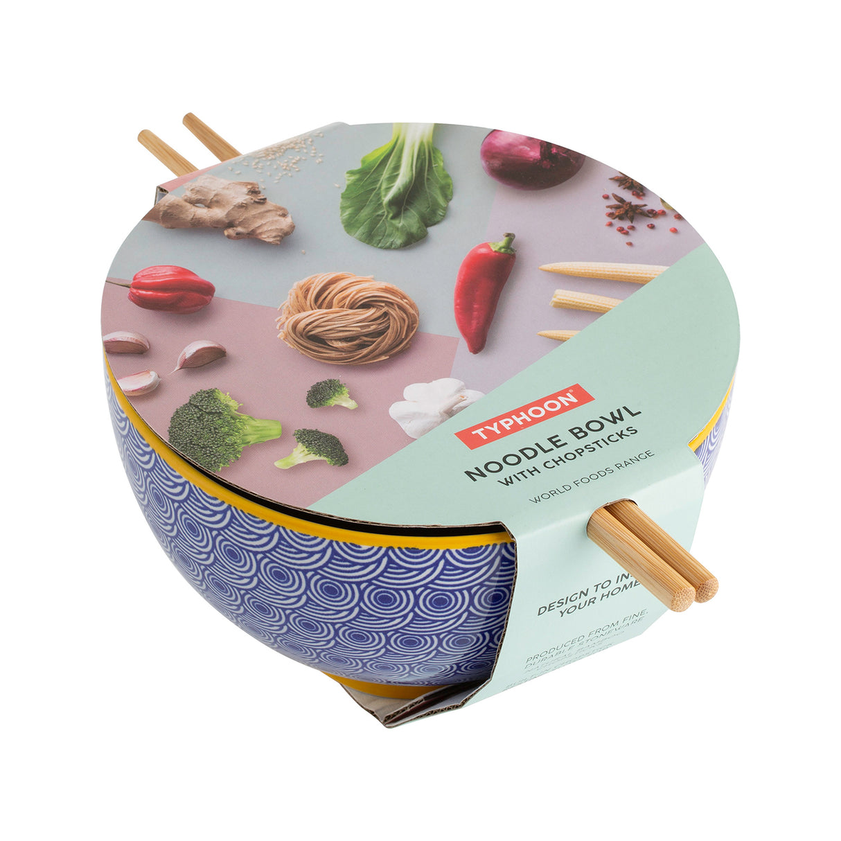 Worlds Foods | ASIA Suppenschale mit Stäbchen