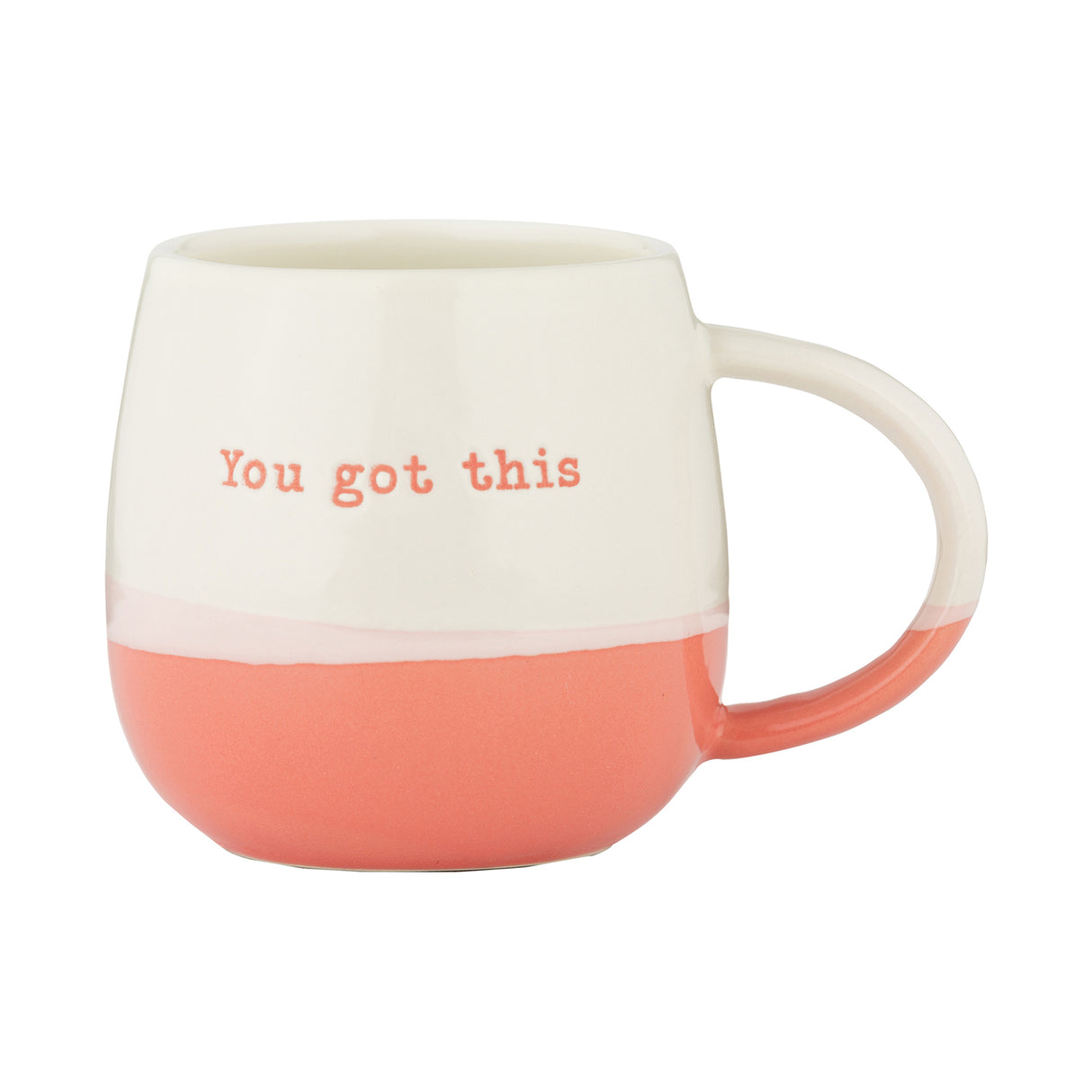 Tasse mit Spruch "you got this", Steingut, 340 ml