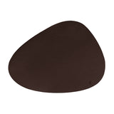 Platzset recyceltes Leder, kieselförmig, braun 41 x 30 cm