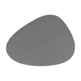 Platzset recyceltes Leder, kieselförmig, grau 41 x 30 cm