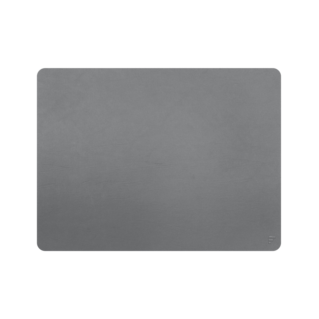 Platzset recyceltes Leder, rechteckig, grau 40 x 30 cm