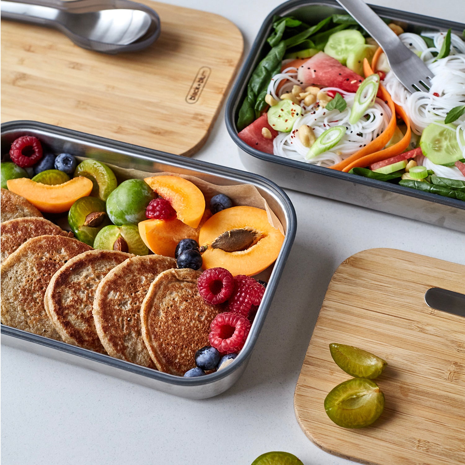 Butterbrotdose aus Edelstahl, 900 ml