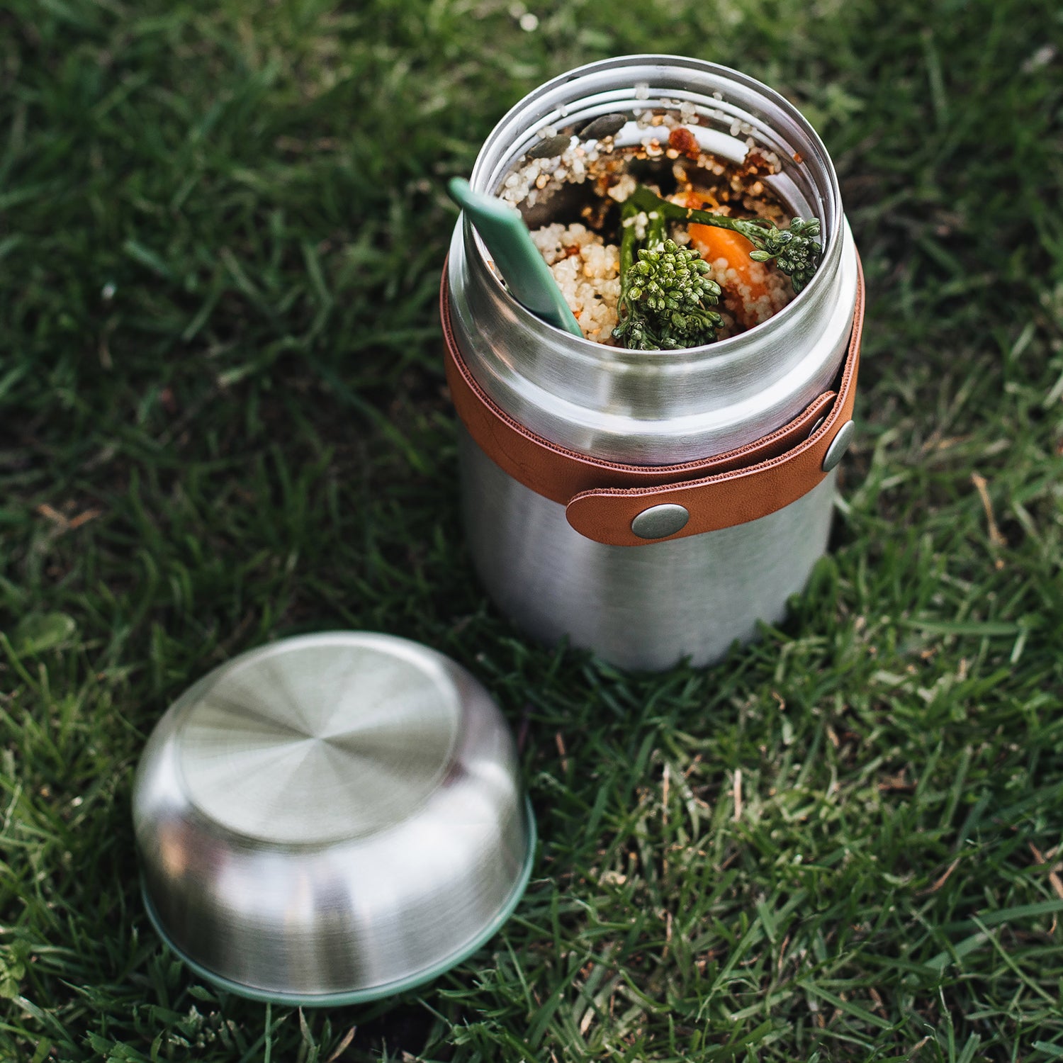 Food Flask Thermobecher aus Edelstahl, altes Design