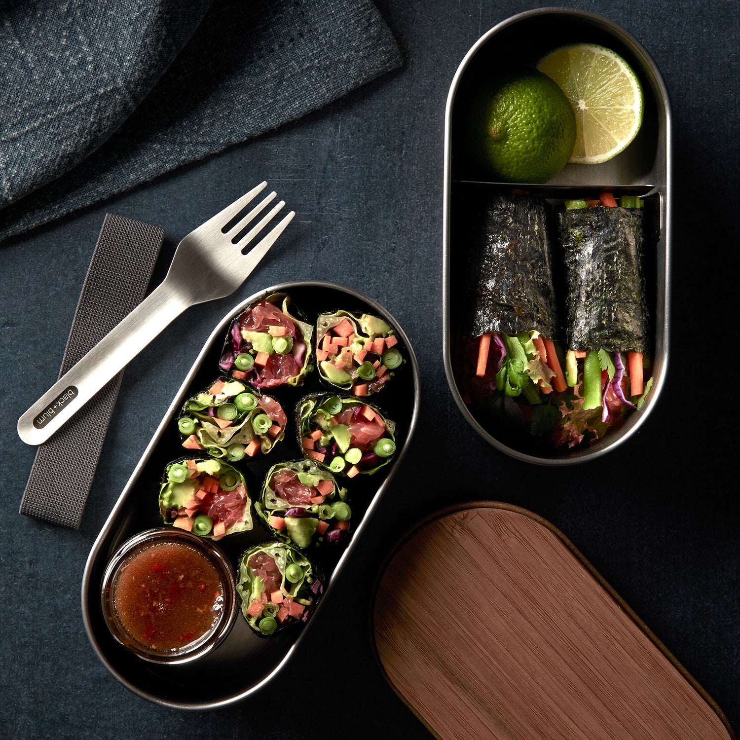 Bentobox-Set aus Edelstahl, 2 x 500 ml Box