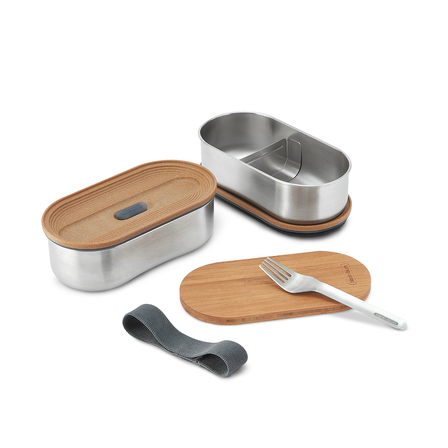 Bentobox-Set aus Edelstahl, 2 x 500 ml Box