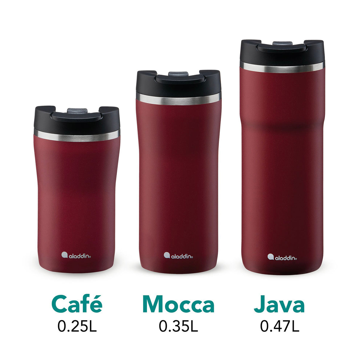 Barista Thermobecher, burgund, in 3 Größen