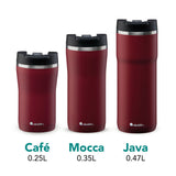 Barista Thermobecher, burgund, in 3 Größen