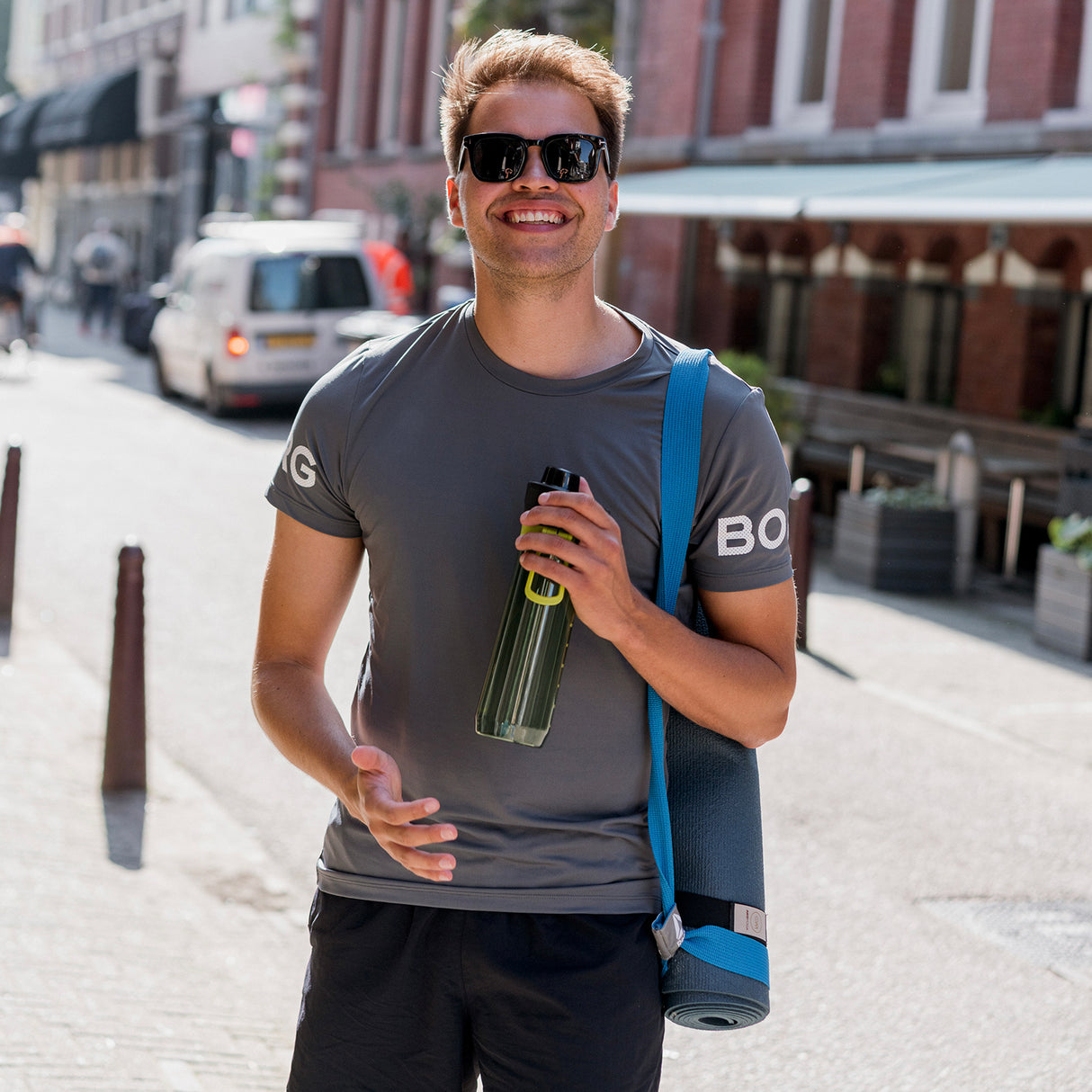 Wasserflasche Sports Tracker, in 4 Farben, 800 ml
