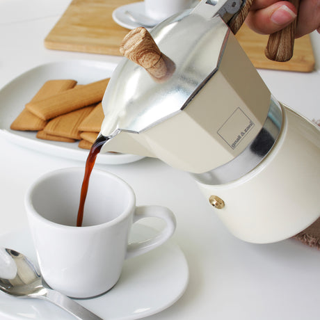 Espressokocher Venezia, creme, in 3 Größen