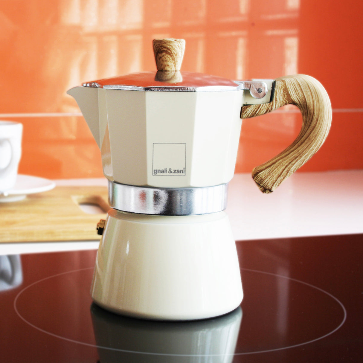 Espressokocher Venezia, creme, in 3 Größen