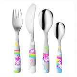Kinderbesteck Kleine Einhörner - Set, 4-teilig