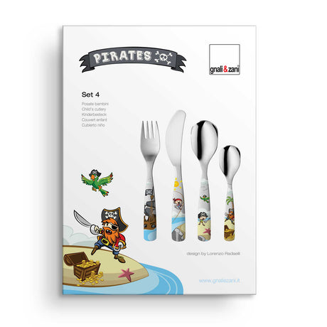 Kinderbesteck Piraten, Set, 4-teilig