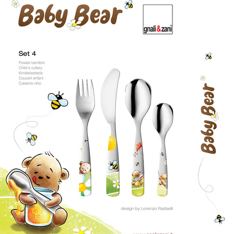 Kinderbesteck Bärchen - Set, 4-teilig