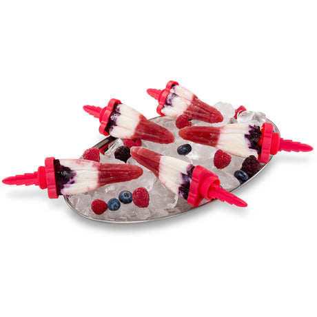 Eisformen Set - Rakete - rot, Inhalt: 6 x 60 ml