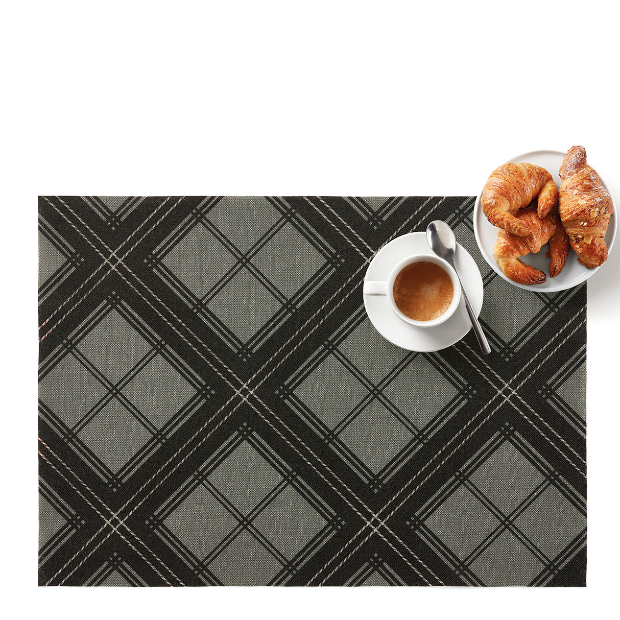 Grey Tartan - Tischset mit Lotoseffekt, 2er Set