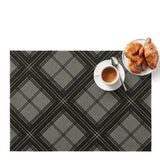 Grey Tartan - Tischset mit Lotoseffekt, 2er Set