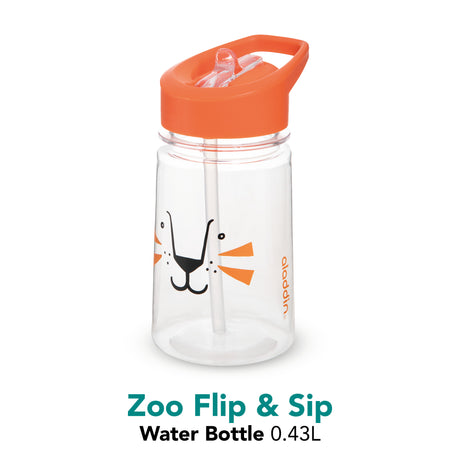 Zoo Flip & Sip Kinder-Trinkflasche Löwe, 430 ml
