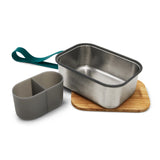 Brotdose aus Edelstahl, Ozeanblau, 1250 ml