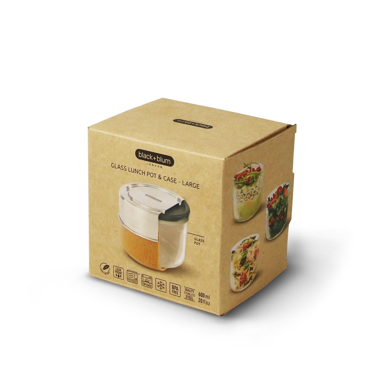 Lunchschale aus Glas, 600 ml