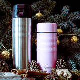 Thermoflasche TWIST TOP, pink, in 2 Größen
