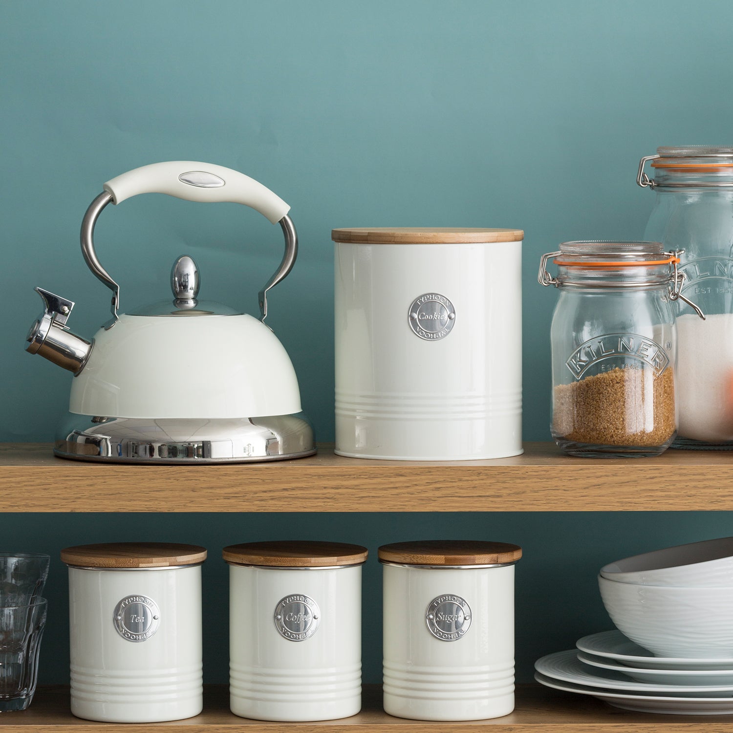 Living Collection Vorratsbehälter Tee, pastellcreme, 1 Liter