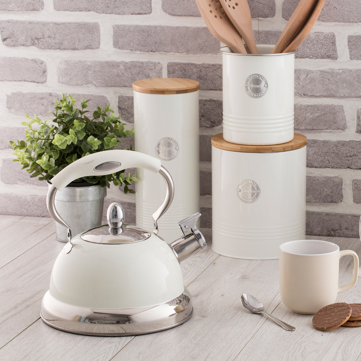 Living Collection Utensilienbehälter, pastellcreme, 1,7 Liter