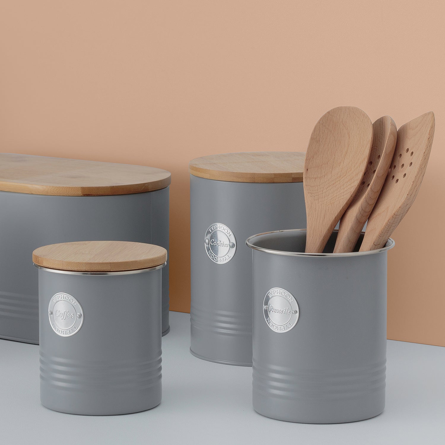 Living Collection Utensilienbehälter, pastellgrau, 1,7 Liter